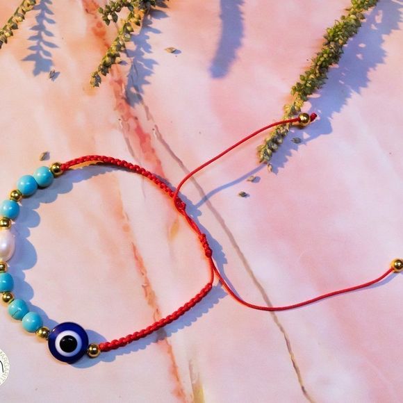 *2/$15* Handmade Turkish eye bracelet red - Picture 3 of 4